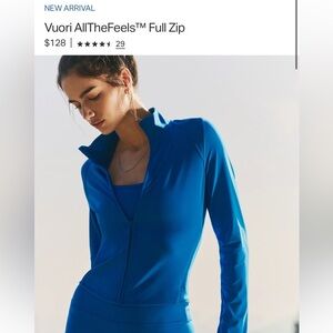 Vuori AllTheFeels Full Zip regatta blue M NEW